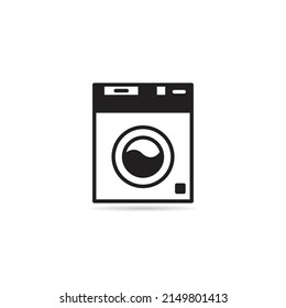 icono de la lavadora en fondo blanco