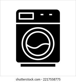 washing machine icon on white background
