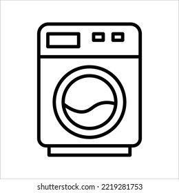 icono de la lavadora en fondo blanco