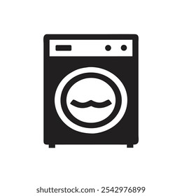 Washing Machine Icon on white background