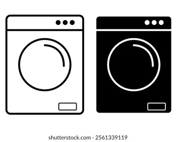 washing machine icon on white background
washing machine vector icon