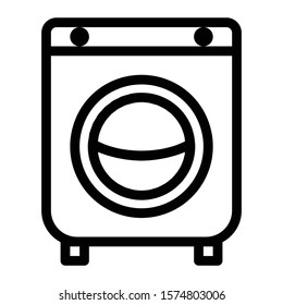 washing machine icon outline vector design