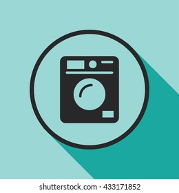 washing machine icon. washing machine sign