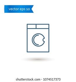 washing machine. washing machine icon. sign design. Vector EPS 10.