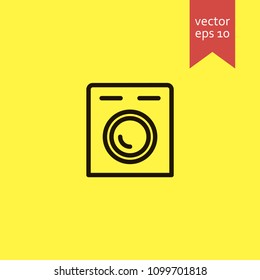 washing machine. washing machine icon. sign design. Vector EPS 10.