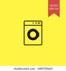 washing machine. washing machine icon. sign design. Vector EPS 10.