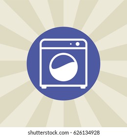 washing machine icon. sign design. background