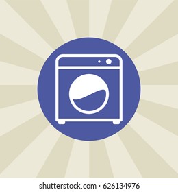 washing machine icon. sign design. background