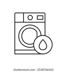 Icono de la lavadora signo Vector simple