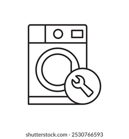 washing machine icon sign simple vector