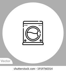 Washing machine icon sign vector,Symbol, logo illustration for web and mobile