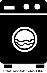 washing machine icon. Simple filled washing machine vector icon. On white background..eps
