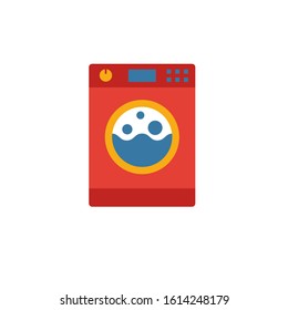 Washing Machine icon. Simple flat element from household collection. Creative washing machine icon for templates, software and apps.