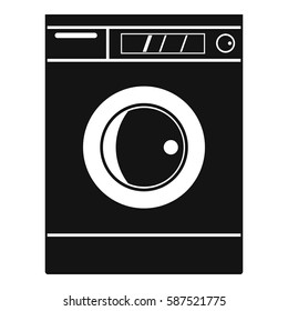 Washing machine icon. Simple illustration of washing machine vector icon for web