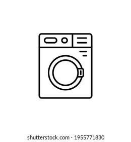 Washing machine icon. Simple line, outline vector element laundry icon for ui and ux, website or mobile application