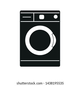 Washing machine icon. Simple vector illustration.