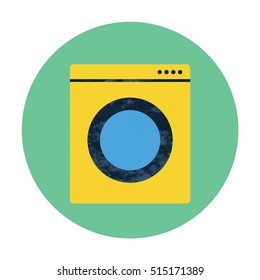 washing machine icon with texture