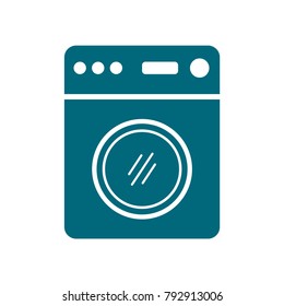 washing machine icon, washing machine in trendy flat style 