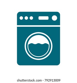 washing machine icon, washing machine in trendy flat style 