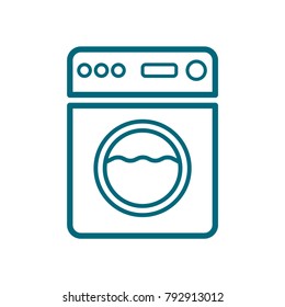 washing machine icon, washing machine in trendy flat style 