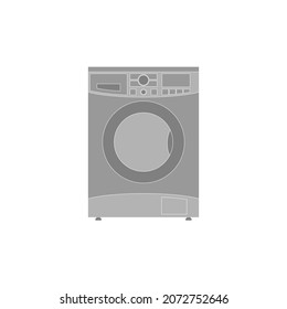Icono de lavadora para lavar varios tipos de ropa en un fondo blanco. Imagen vectorial.