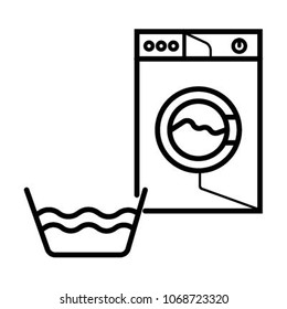 Washing machine icon vector