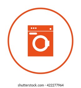 washing machine. Machine washing icon vector