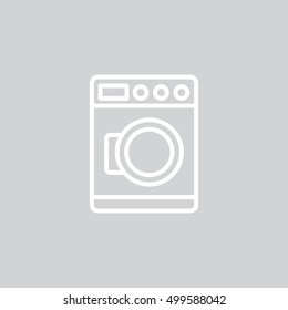  Washing machine Icon Vector.