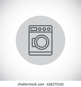  Washing machine Icon Vector.