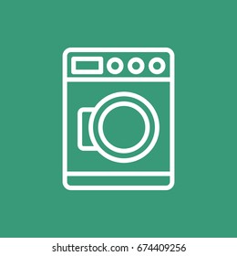  Washing machine Icon Vector.