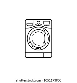 Washing machine Icon Vector. from appliances . Vector isolated illustration