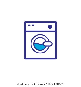 washing machine icon, vector, color style design