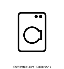 Washing machine icon vector design template