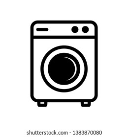 Washing machine icon vector design template