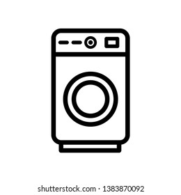 Washing machine icon vector design template