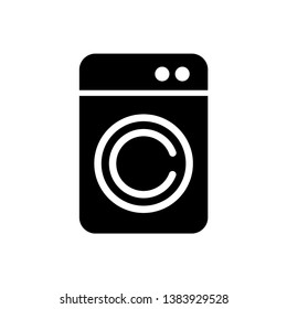 Washing machine icon vector design template