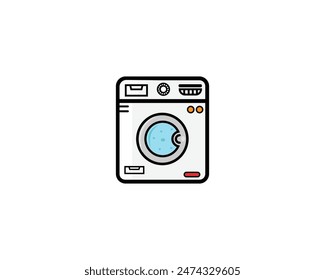 Diseño de Vector de icono de lavadora
