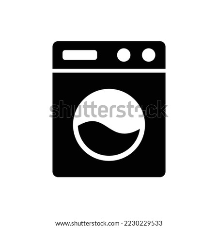 washing machine icon vector design template in white background