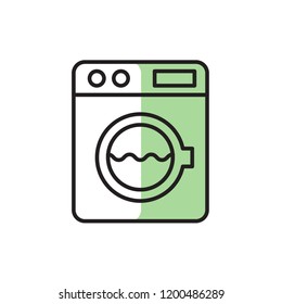 washing machine icon vector. electric appliances icon modern style