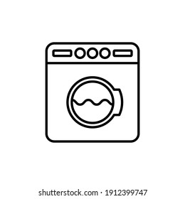 washing machine icon vector. electric appliances icon vector.