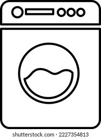 Washing machine icon vector. Electric appliances symbol on white background..eps
