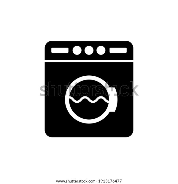 washing machine icon vector. electric appliances\
icon vector