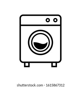 Washing machine icon vector from electronic devices collection. Thin line washing machine outline icon vector illustration