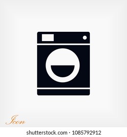 Washing machine icon, Vector EPS 10 illustration style
