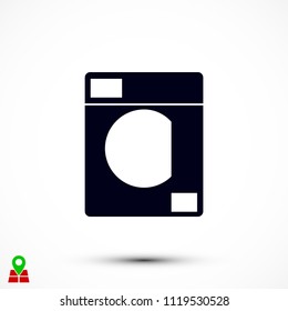 Washing machine icon, 

Vector EPS 10 illustration style