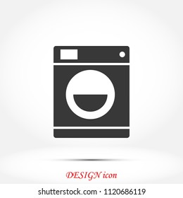 Washing machine icon, Vector EPS 10 illustration style