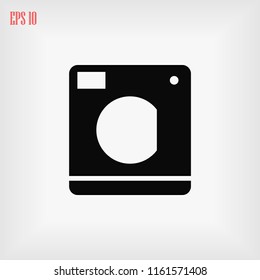 Washing machine icon, Vector EPS 10 illustration style