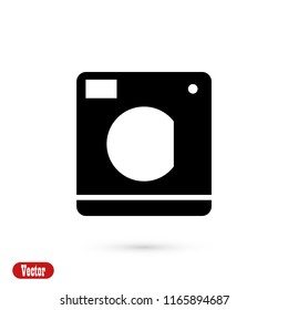 Washing machine icon, Vector EPS 10 illustration style