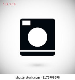 Washing machine icon, Vector EPS 10 illustration style