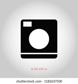 Washing machine icon, Vector EPS 10 illustration style
